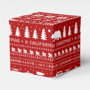 Kalifornien Helgdag Cute Cali Julafton Presentaskar