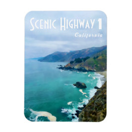 Kalifornien Highway 1 Magnet