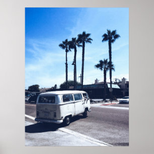 Kalifornien Hippie Van Poster