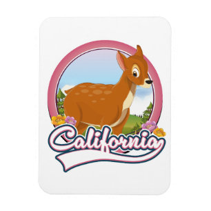 Kalifornien Hjort logotyp Magnet