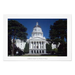 "Kalifornien huvudstad," Sacramento Fototryck