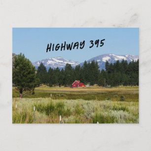 Kalifornien HWY 395 liggande Vykort