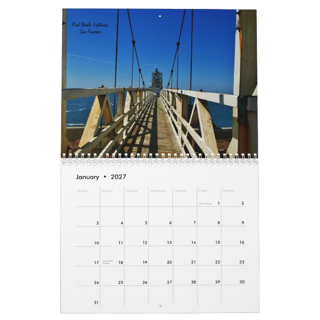 Kalifornien i färg kalender (Jan 2027)