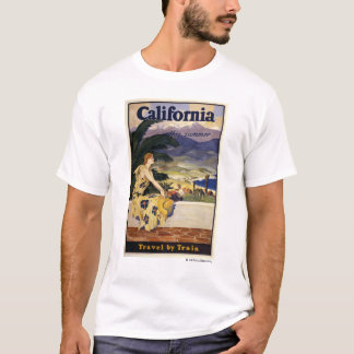 Kalifornien i sommar. Resor i Tåg T Shirt