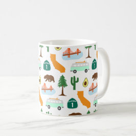 Kalifornien Icons Kaffemugg
