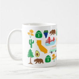 Kalifornien Icons Kaffemugg