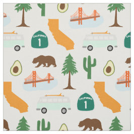 Kalifornien Icons Tyg