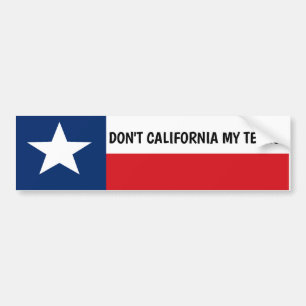 Kalifornien inte mitt Texas Bildekal