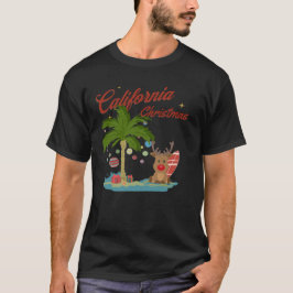 Kalifornien, Jul Handflatan, Träd och rener T Shirt