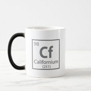 Kalifornien - Kalifornien Science Periodic Bord Magisk Mugg