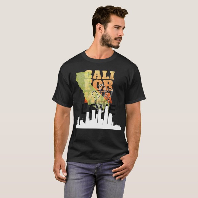 Kalifornien kärlek 3 t shirt (Hel framsida)