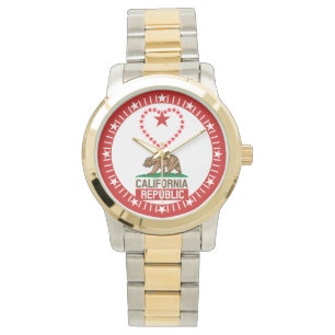 Kalifornien Kärlek för Red Star Dial Armbandsur