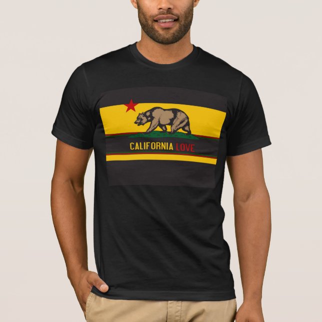 Kalifornien kärlek tee shirt (Framsida)