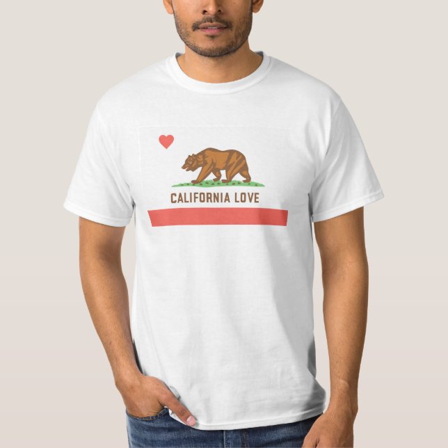 Kalifornien kärlekT-tröja Tee Shirt (Framsida)