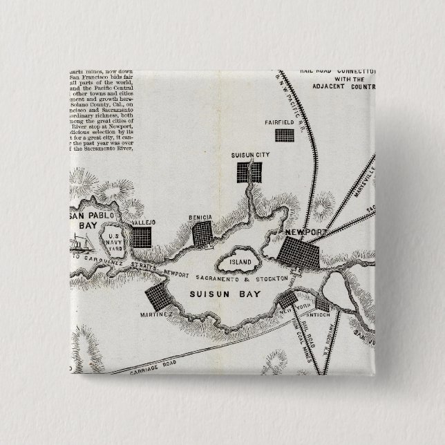 Kalifornien Karta Knapp (Framsida)