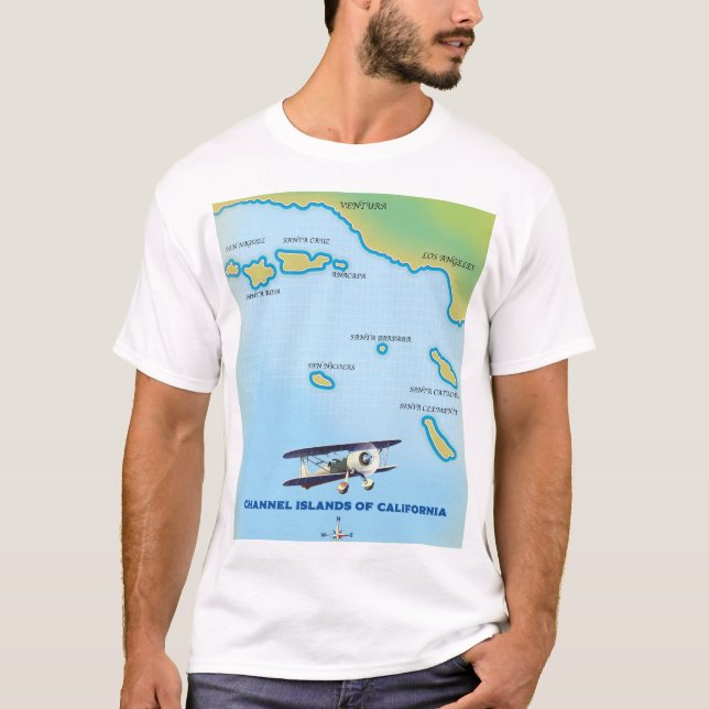 Kalifornien-karta T Shirt (Framsida)