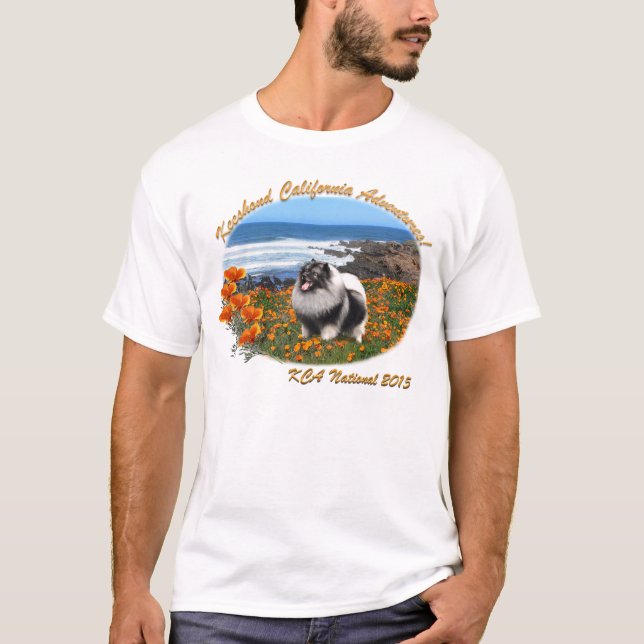 Kalifornien Kees - medborgarelogotyp för 2015 KCA Tee (Framsida)