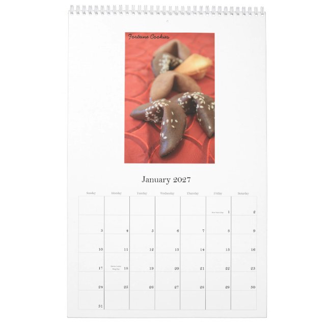 Kalifornien kök kalender (Jan 2027)