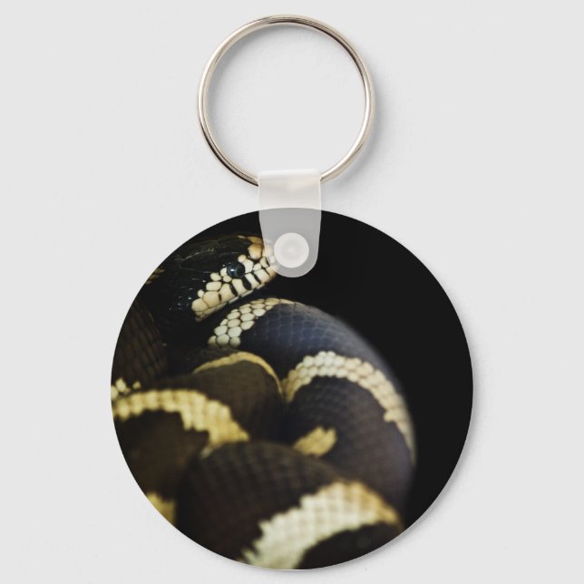 Kalifornien Kung Snake Keychain Nyckelring (Framsida)