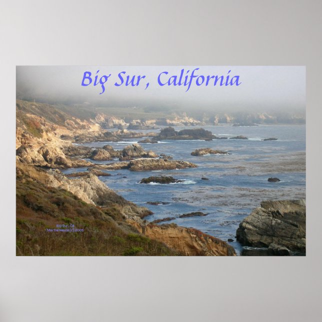 Kalifornien Kusten - Big Sur - Poster (Framsidan)