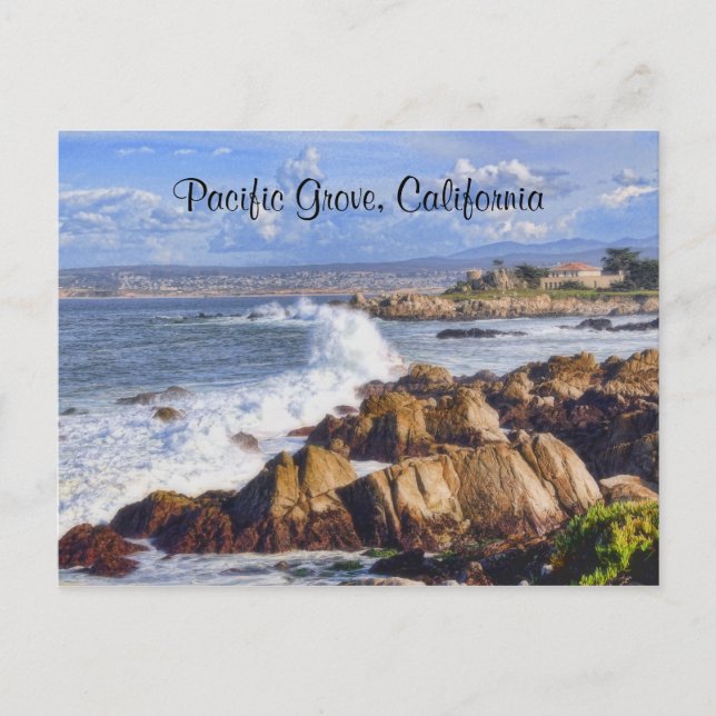 Kalifornien Kusten i Pacific Grove Postcard Vykort (Framsida)