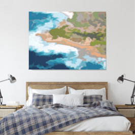 Kalifornien Kusten Painting Canvastryck
