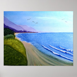 Kalifornien Kusten Poster