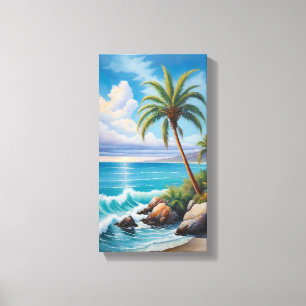 Kalifornien Kusten Träd Canvas Wall Art