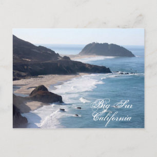 Kalifornien kusten vid Big Sur Vykort