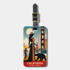 Kalifornien: Land Äventyr Luggage Tag Bagagebricka