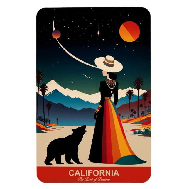Kalifornien: Landet Dreams Flexible Magnet (Vertikal)