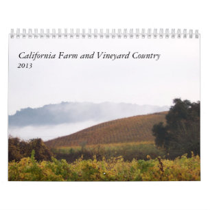 Kalifornien lantgård och vingårdland 2013 kalender