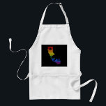 Kalifornien LGBTQ  Gay Lesbisk Pride Rainbow Flagg Förkläde<br><div class="desc">Kalifornien LGBTQ  Gay Lesbisk Pride Rainbow Flagga</div>