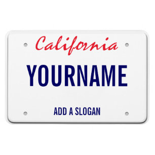 Kalifornien License Plate (personlig) Magnet
