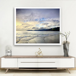 Kalifornien Lila Sunset Photo Ejoy Varje ögonblick Poster