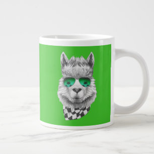 Kalifornien llama jumbo mugg