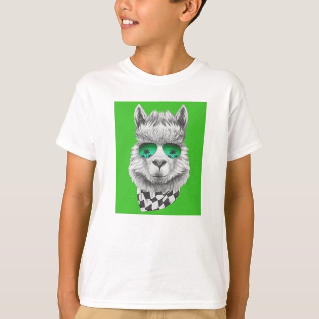 Kalifornien llama t shirt (Framsida)