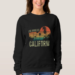 Kalifornien Los Angeles Palmträd La Solnedgång Ven T Shirt