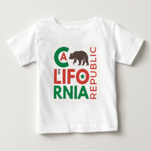 Kalifornien med Grizzlybjörnlogotypen Tee