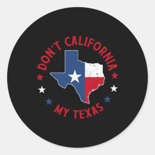Kalifornien My Texas 1 Runt Klistermärke