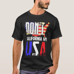Kalifornien My USA flagga American T Shirt