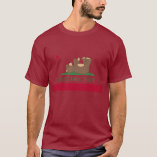 Kalifornien nalleflagga t-shirt