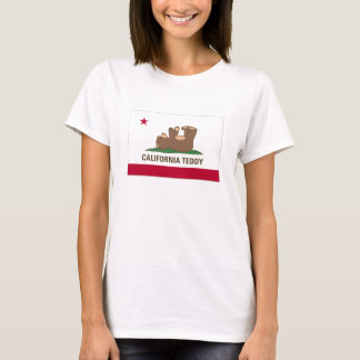 Kalifornien nalleflagga t-shirt