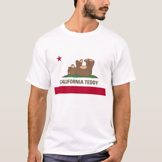 Kalifornien nalleflagga t-shirt (Framsida)