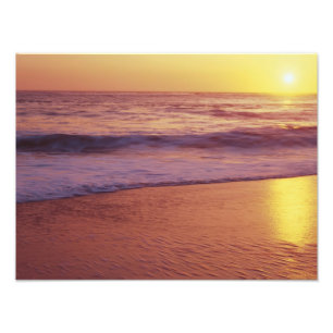 Kalifornien, nära Santa Cruz, stranden på stranden Fototryck