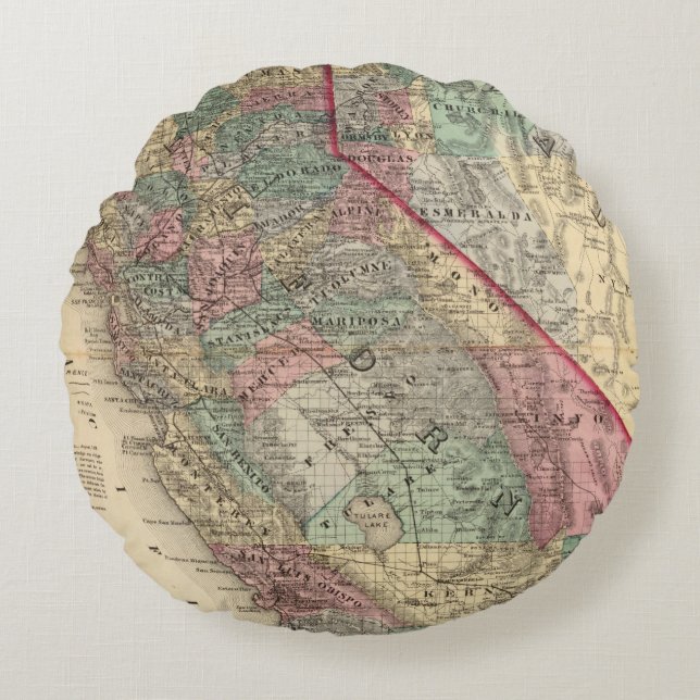 Kalifornien Nevada 2 Rund Kudde (Framsidan)