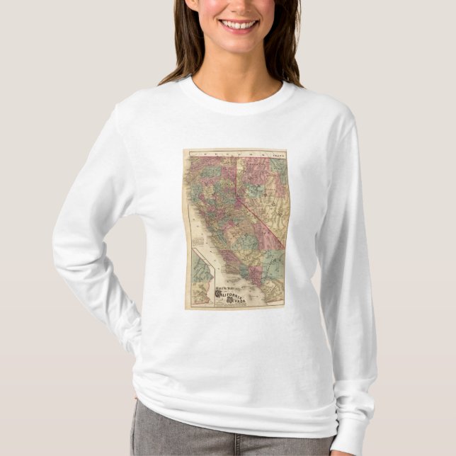 Kalifornien Nevada Tee (Framsida)