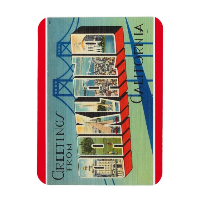 Kalifornien, Oakland Magnet (Vertikal)