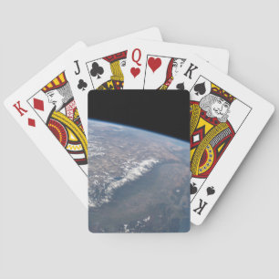 Kalifornien och Nevada som sett från rymden. Casinokort