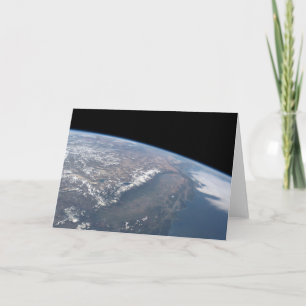 Kalifornien och Nevada som sett från rymden. Kort